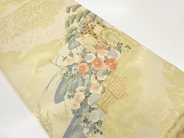 JAPANESE FUKURO OBI / WOVEN CLOUD